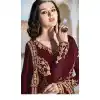 Maroon Color Bloom Georgette Eid Wear Anarkali Salwar Kameez