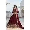 Maroon Color Bloom Georgette Eid Wear Anarkali Salwar Kameez