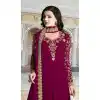 Magenta Color Bloom Georgette Eid Wear Anarkali Salwar Kameez