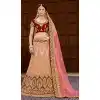 Pink And Maroon Color Pure Heavy Silk Wedding Special Lehenga Choli