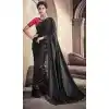 Black Color Imported Pallu Designer Bridal Wear Saree
