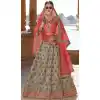 Pink Color Silk Heavy Bridal Weadding Wear Lehenga Choli