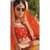 Red Color Silk Heavy Bridal Weadding Wear Lehenga Choli