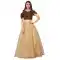Coffee Color Orgenza Silk Designer Readymade Fancy Silk Lehenga - 475858475