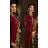 Maroon Color Satin Georgette Casual Wear Salwar Kameez
