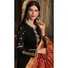 Black Color Satin Georgette Casual Wear Salwar Kameez