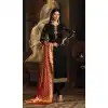 Black Color Satin Georgette Casual Wear Salwar Kameez