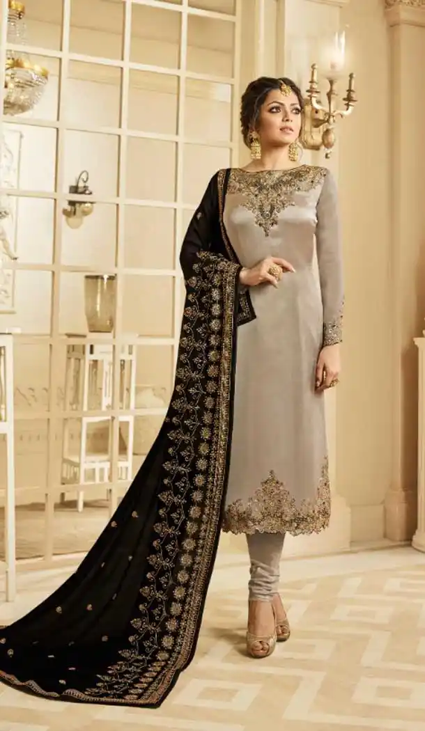 TV Actress Drashti Dhami Beige Color Salwar Kameez -472858186