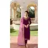 Violet Color Satin Georgette Party Wear Lehenga Suit