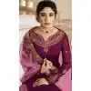 Violet Color Satin Georgette Party Wear Lehenga Suit