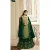 Light Green Color Satin Georgette Party Wear Lehenga Suit