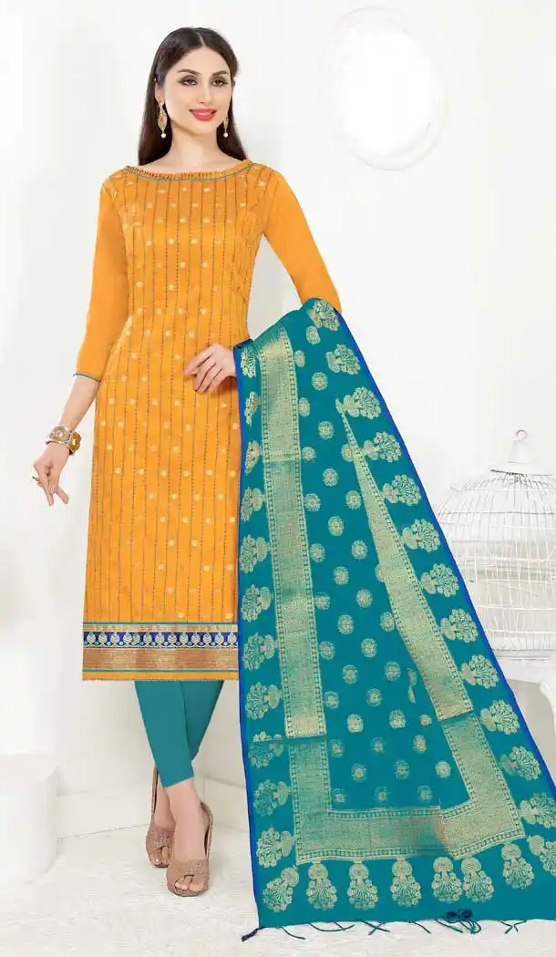 Mustard Color Pure Modal Straight Cut Casual Salwar Kameez - 477458615