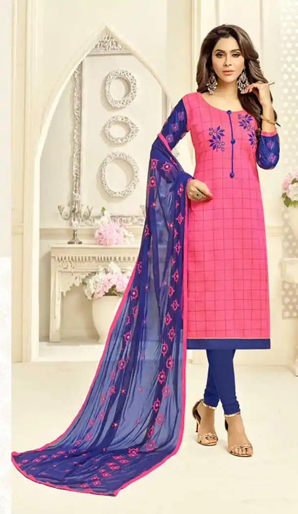 Pink Color South Silk Casual Office Wear Salwar Kameez - 477558629
