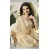 Cream Color Modal Satin Silk Party Wear Palazzo Suit