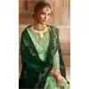 Light Green Color Satin Georgette Pakistani Sharara Suit