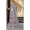 Grey Color Net Satin Party Wear Plus Size Chaniya Choli