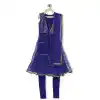 Royal Blue Color Net Designer Kids Girl Salwar Kameez
