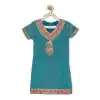 Rama Green Color Chanderi Silk Designer Girl Lehenga Choli 