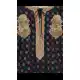Black Color Brocade Designer Readymade Girl Ethnic Dress - 482559349