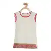 Off White Color Faux Georgette Designer Kids Girl Salwar Kameez