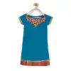 Blue Color Faux Georgette Designer Kids Girl Salwar Kameez