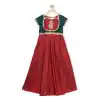 Maroon Color Tafetta Designer Readymade Girl Ethnic Dress