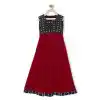 Red Color Faux Georgette Designer Readymade Girl Ethnic Dress