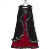 Red Color Faux Georgette Designer Readymade Girl Ethnic Dress
