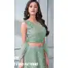 Pastel Green Color Fancy Net And Tissue Designer Lehenga Choli