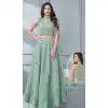 Pastel Green Color Fancy Net And Tissue Designer Lehenga Choli