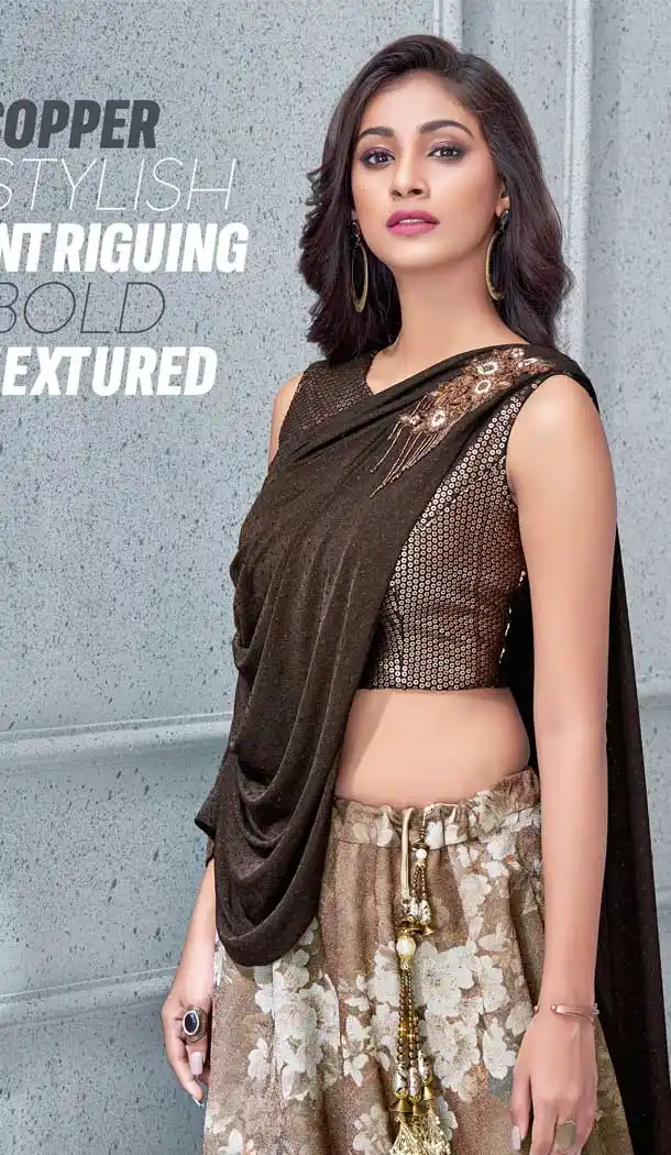 Light Brown Color Fancy Lycra Designer Lehenga Choli - 62652972