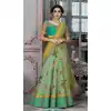 Light Green Color Modal Silk Designer Sangeet Lehenga Choli