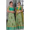 Light Green Color Modal Silk Designer Sangeet Lehenga Choli