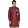 Maroon Color Jute Cotton Designer Readymade Kurta