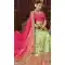 Green Color Banarasi Art Silk Wedding Lehenga Choli - 63383595