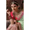 Multi Color Banarasi Art Silk Wedding Lehenga Choli