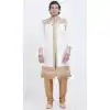 White Color Silk Readymade Men Groom Sherwani