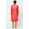 Red Color Silk Readymade Men Groom Sherwani
