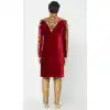 Red Color Velvet Readymade Men Groom Sherwani