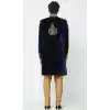 Engaging Navy Blue Color Velvet Readymade Men Groom Sherwani