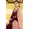 Bollywood Celebrity Prachi Desia Maroon Salwar Kameez