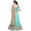 Magnificient Sky Color Net Treditional Wear Lehenga Choli