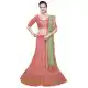 Gorgeous Coral Color Net Treditional Wear Lehenga Choli - 494660771