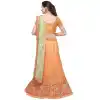 Light Orange Color Net Treditional Wear Lehenga Choli