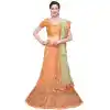 Light Orange Color Net Treditional Wear Lehenga Choli