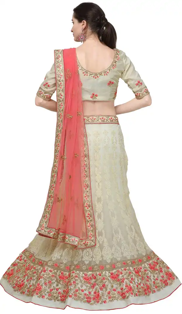 Alluring Grey Color Net Treditional Wear Lehenga Choli - 494760779