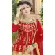 Beige Color Silk Treditional Wear Lehenaga with Long Choli Blouse - 502361663
