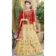 Beige Color Silk Treditional Wear Lehenaga with Long Choli Blouse - 502361663