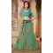 Green Color Satin Silk Treditional Party Wear Lehenaga Choli - 502461665