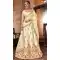 Dazzling Diva Cream Color Silk Treditional Party Wear Lehenaga Choli - 502561672